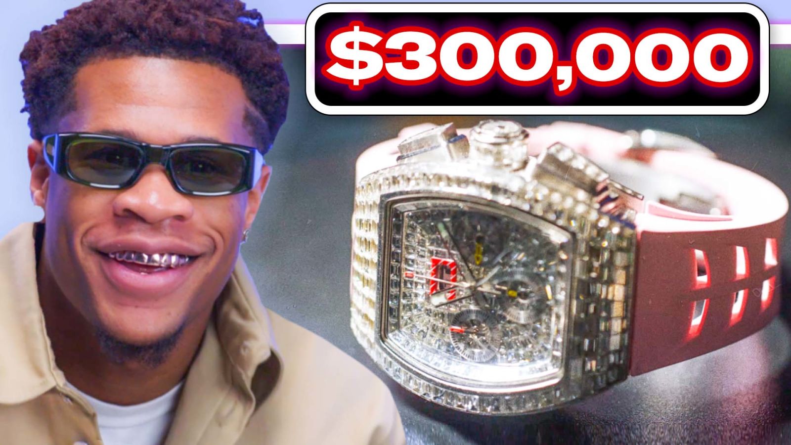 Lightweight Champ Devin Haney Shows Off His Jewelry Collection